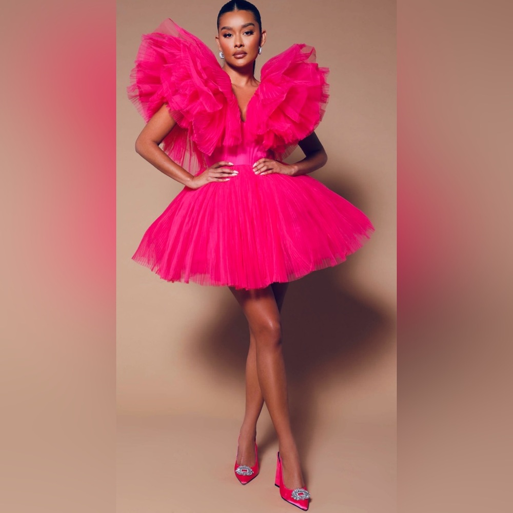 NWT- channel your inner Carrie Bradshaw with this SHOW STOPPING TULLE DRESS.